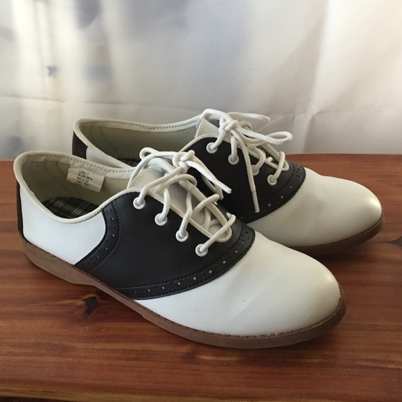 Retro Saddle Shoes Oxford Lace 